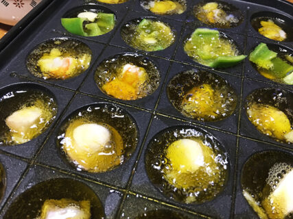 【自宅めし】たこ焼き器でアヒージョパーティーやってみた♪