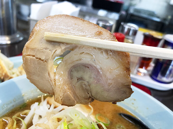 くるまやラーメン 味噌ラーメン チャーシュー