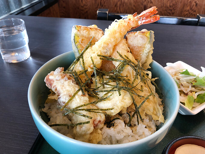 川なべ 塩天丼(上)