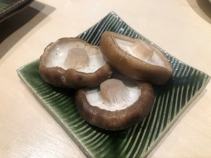 串焼き まろにえ 網焼き しいたけ