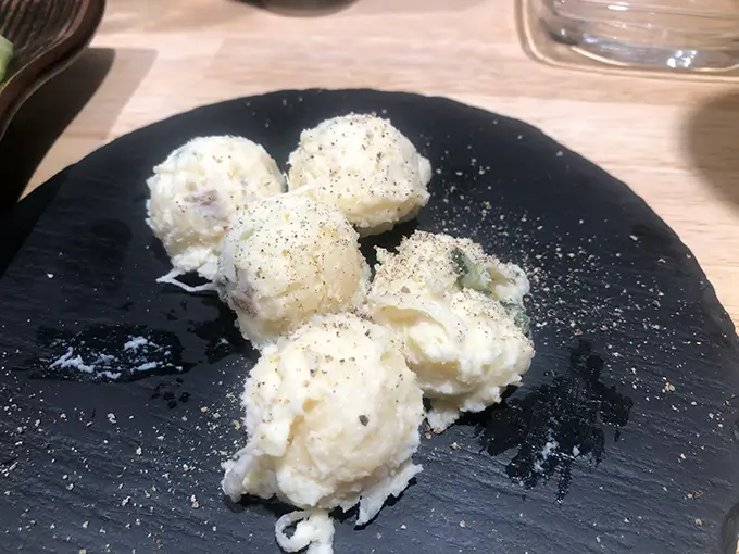 串焼き まろにえ ポテサラ