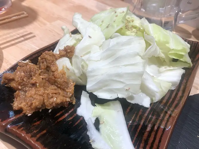 串焼き まろにえ キャベツ