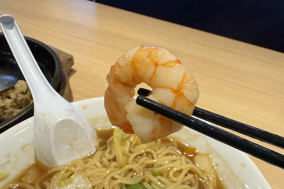 丸源ラーメン 高岡店 丸源五目そば 海老