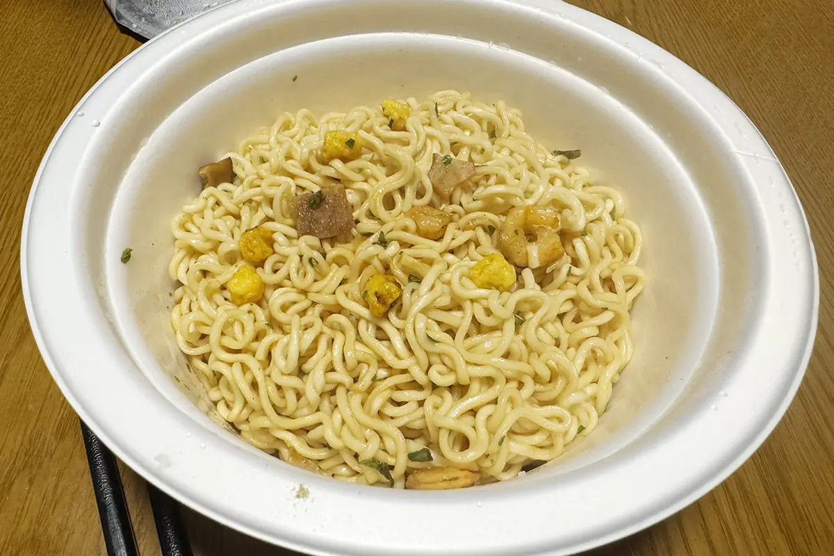 金ちゃんヌードル味焼そば 完成